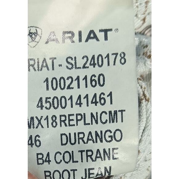 Ariat B4 Coltrane Bootcut Jeans women’s Durango Relaxed Fit Blue Denim sz 16 - Picture 5 of 6